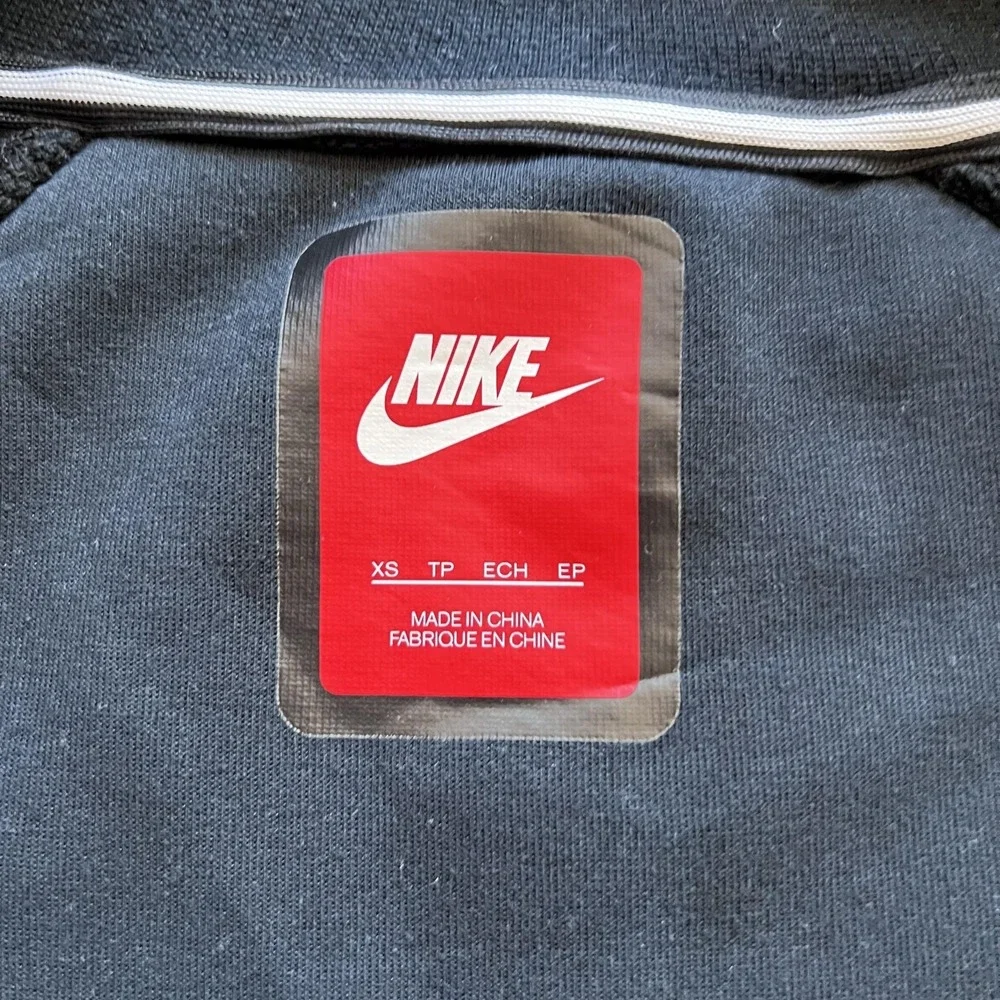 Nike Tech Moto Cape Full Zip Sweatshirt Womens XS Blue High Neck 642688-010